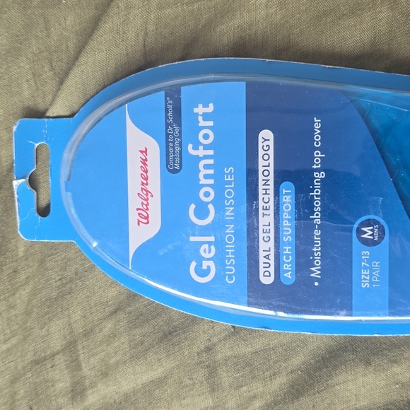 Walgreens Men's Gel Comfort Cushion Insoles, Size 7-13, 1.0 pr - Picture 4 of 13